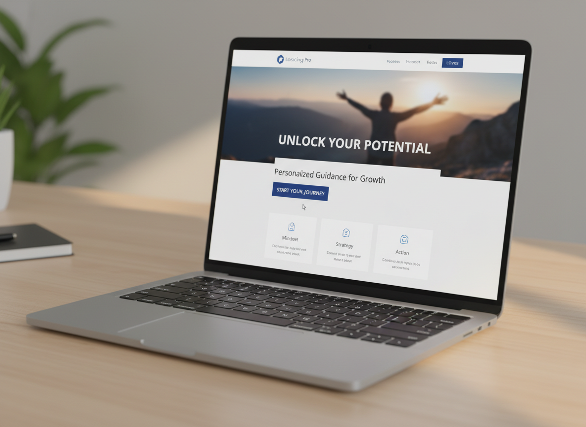 Exemple de site web Coaching créé par Traficeo - Élise Coaching