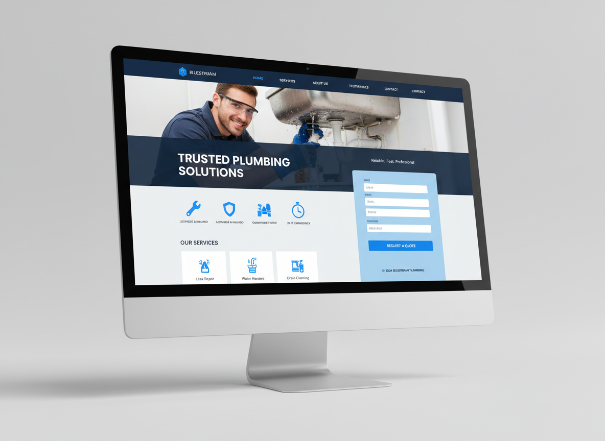 Exemple de site web Artisan créé par Traficeo - Duval Plomberie
