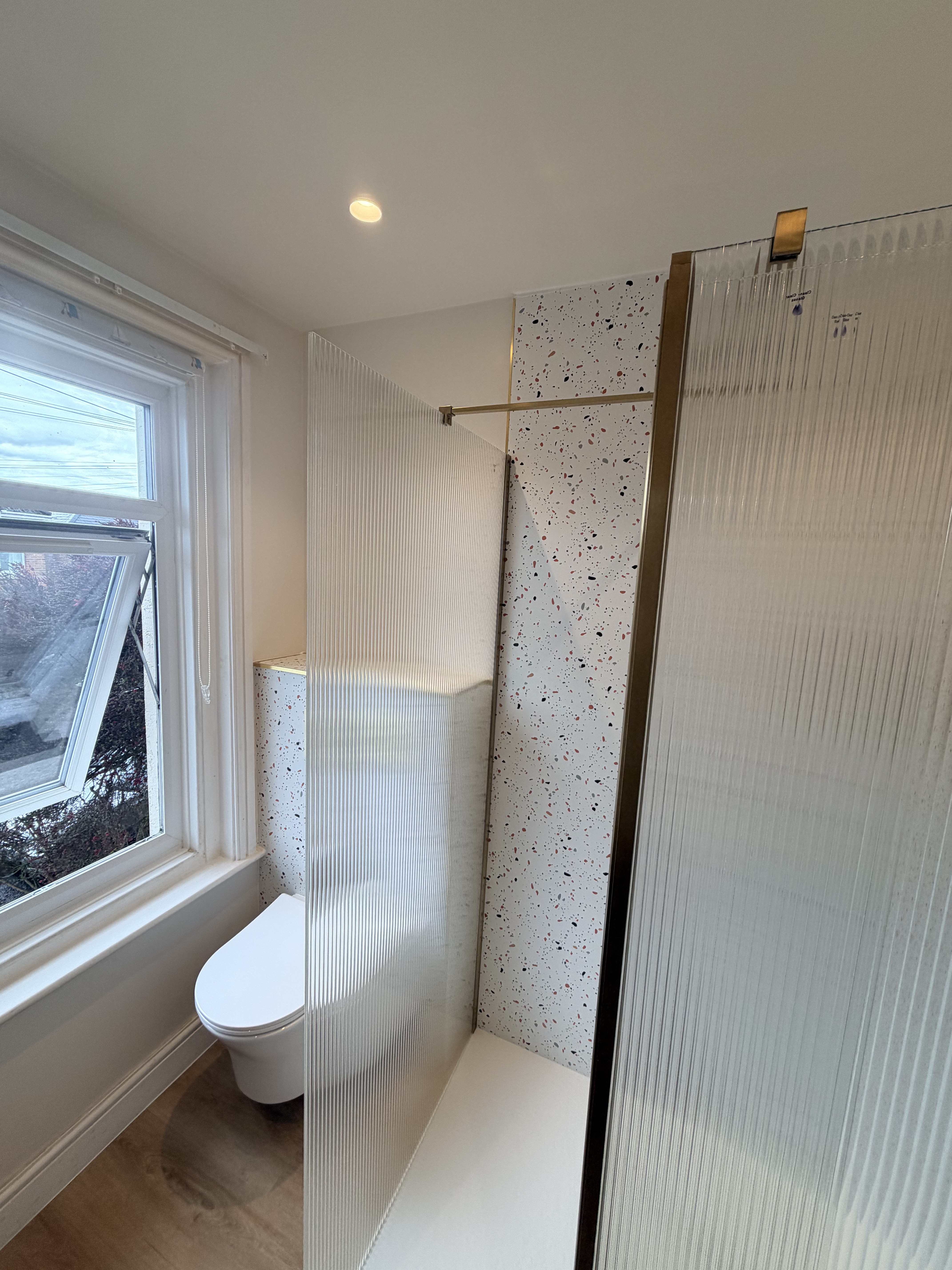Luxury Terrazzo Bathroom Built From Scratch in Charminster, Bournemouth