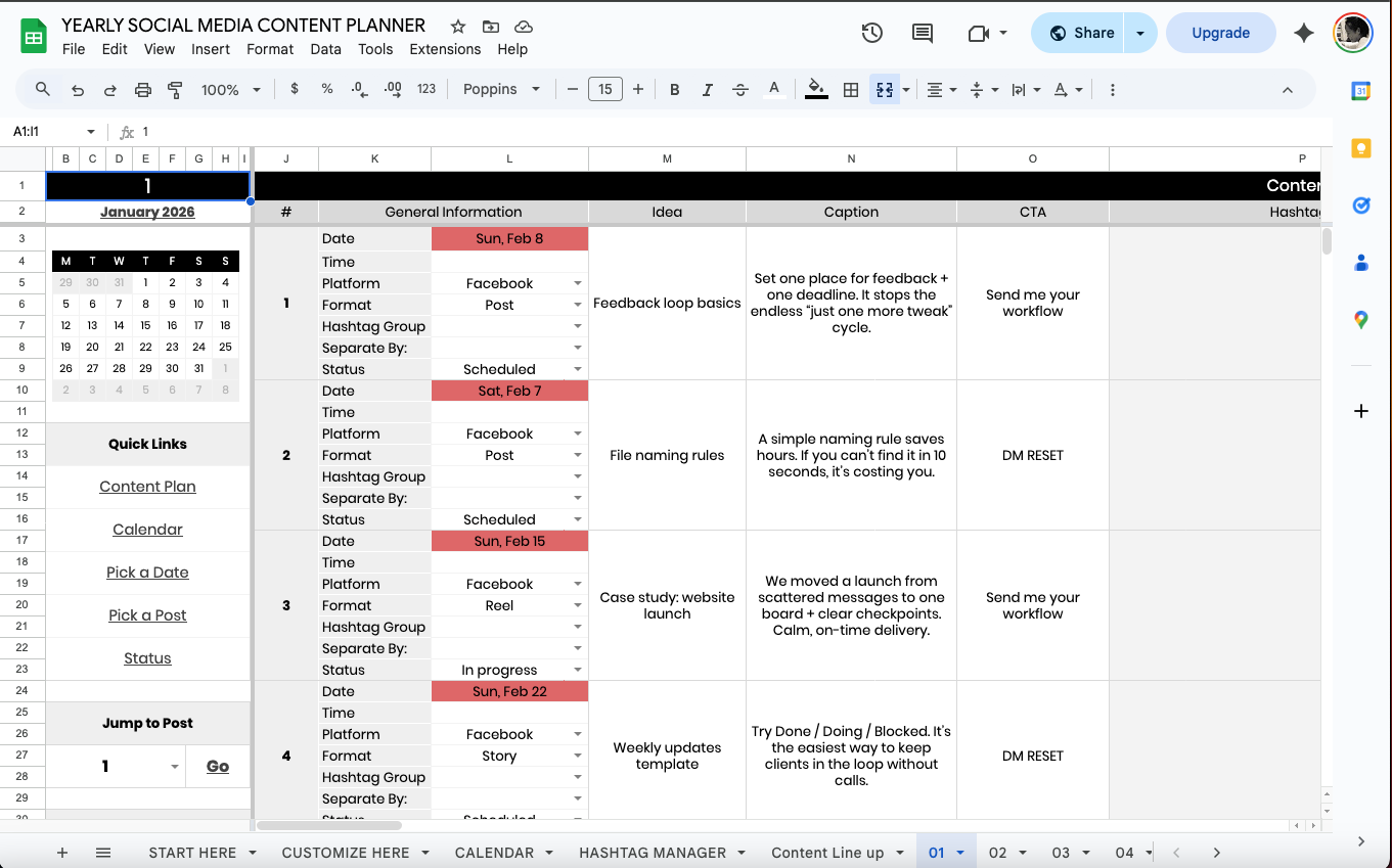 Team Content Tracker