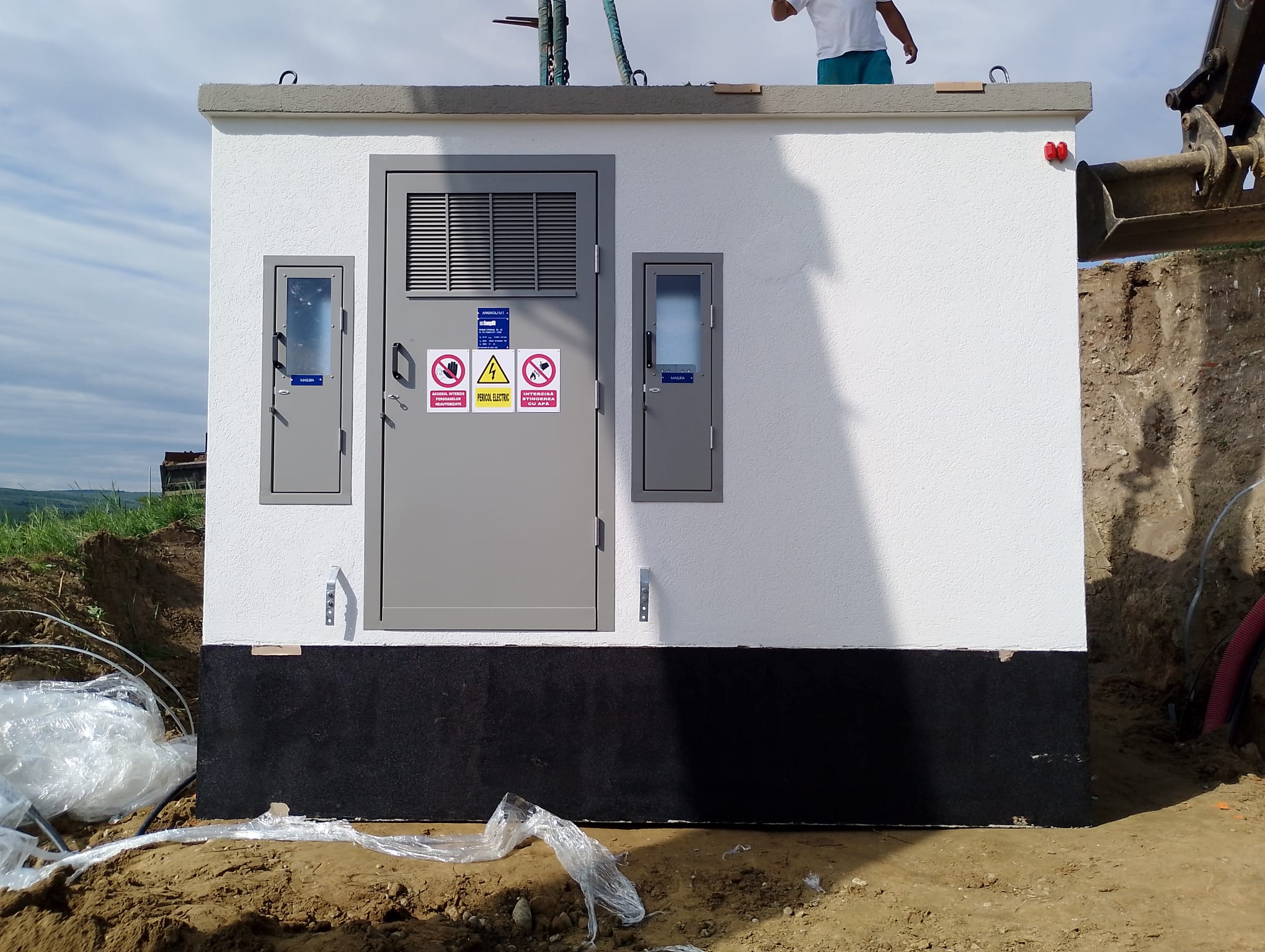 Post de transformare cabina MT 20kV construit de Electro Clip Map Blaj Alba