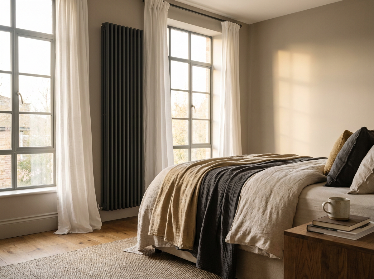 Vertical designer radiators for heat pump ready UK homes