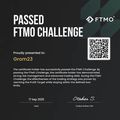 Passed FTMO Challenge