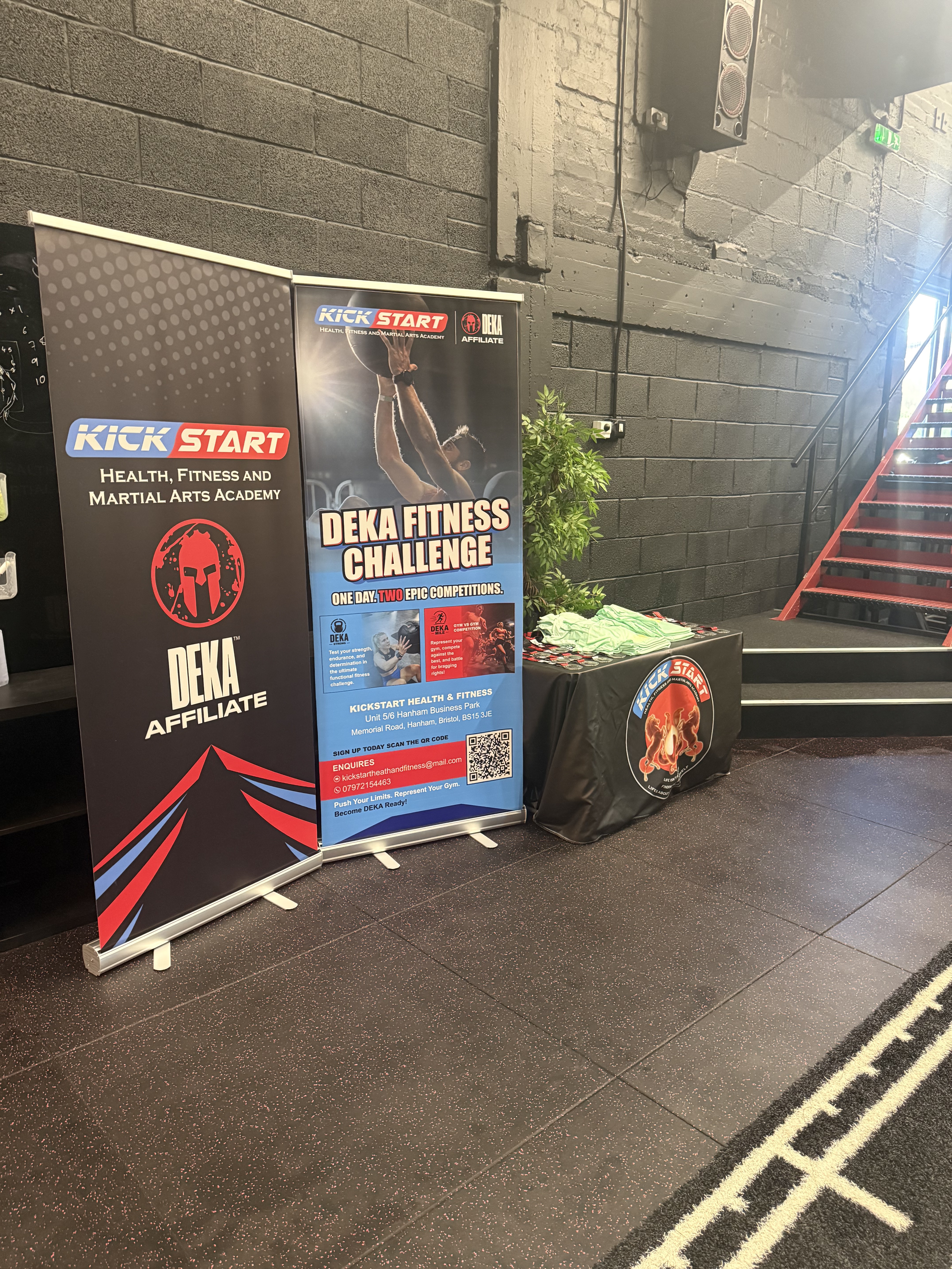 Kick Start DEKA Affiliate banners and DEKA Fitness Challenge display