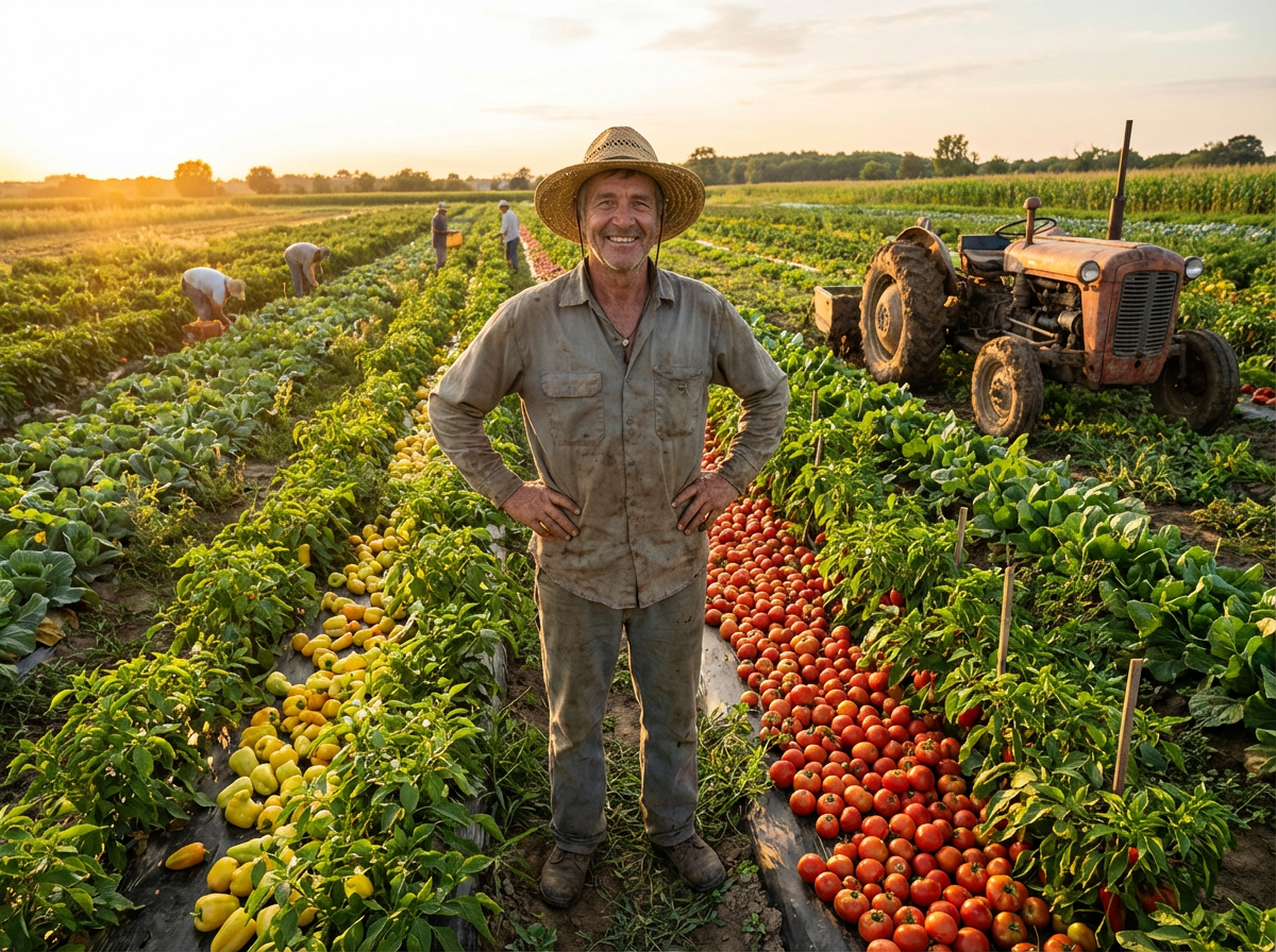 Grower in the field