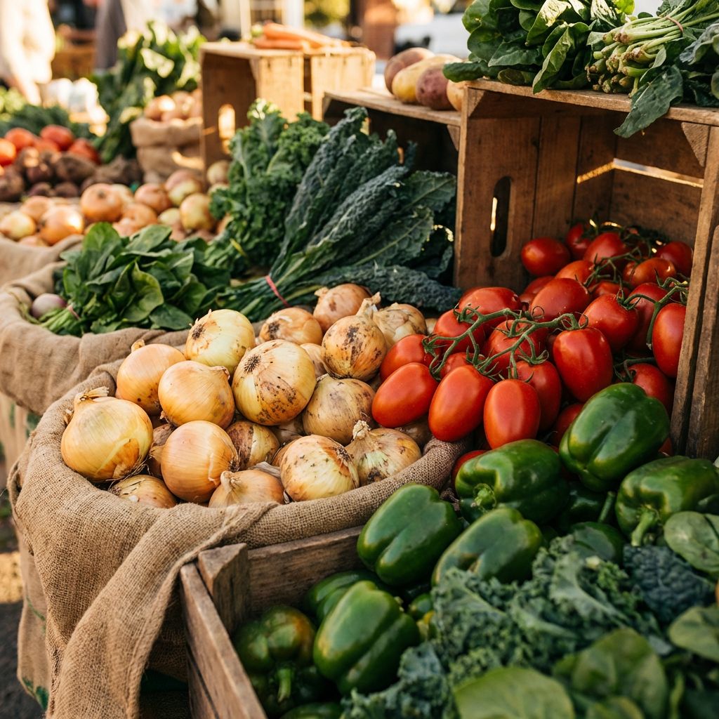 Fresh vibrant produce