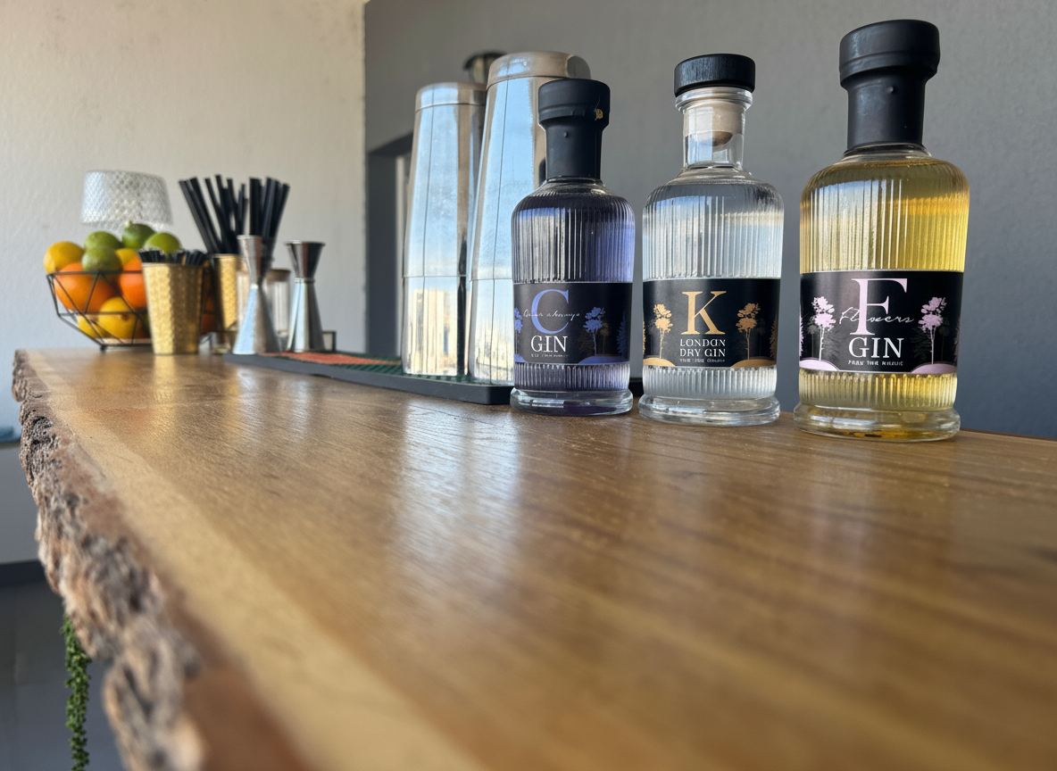 Detalj šanka – premium boce i barska oprema
