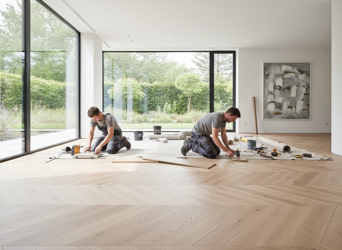 Sōya luxury vinyl in renovatie