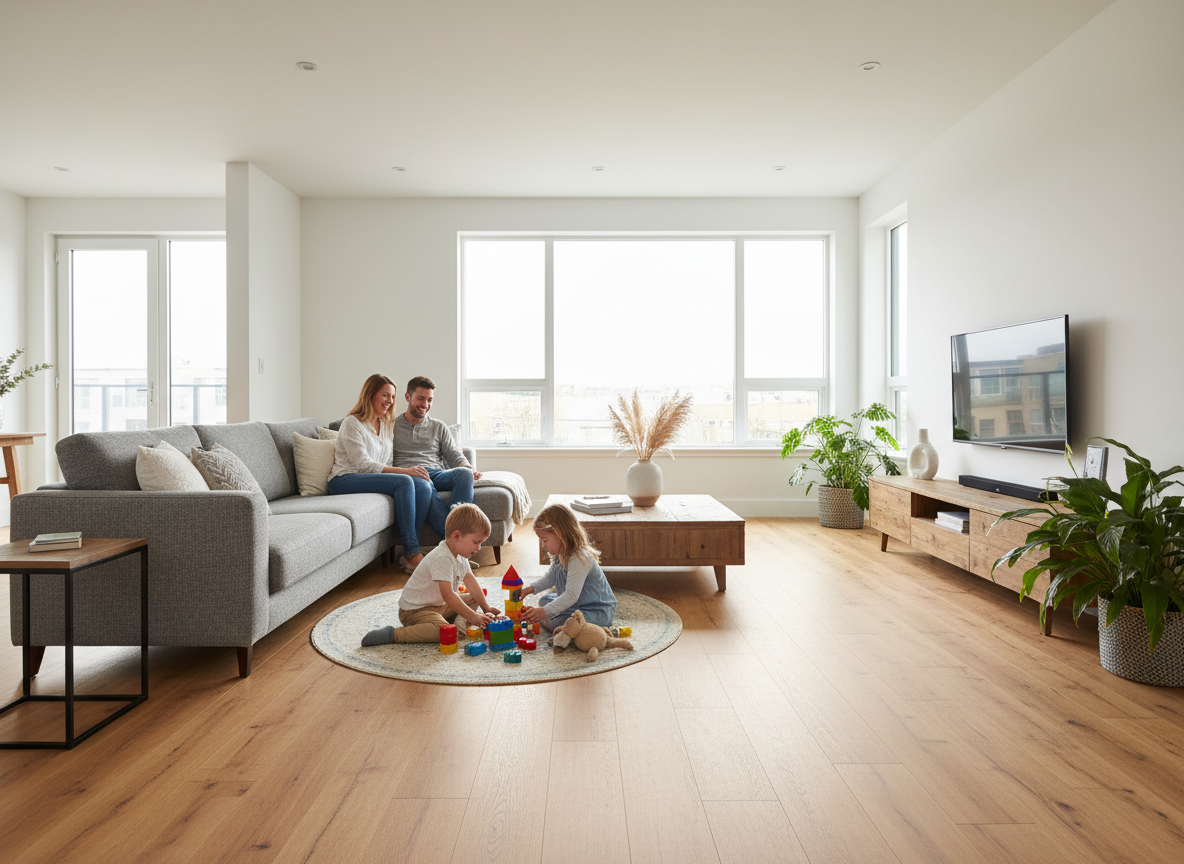 Dureco vloer in woonkamer & living