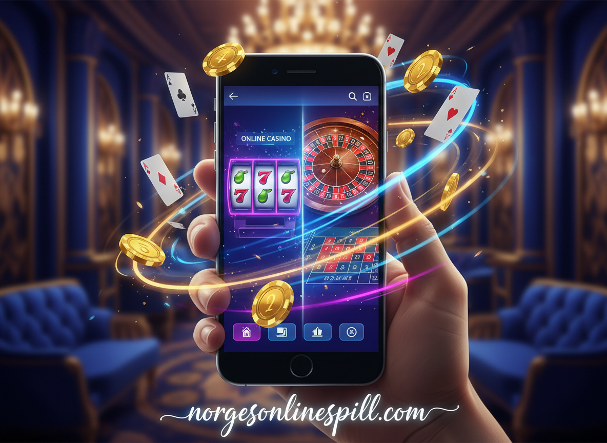 Online casino på mobilen - norgesonlinespill.com